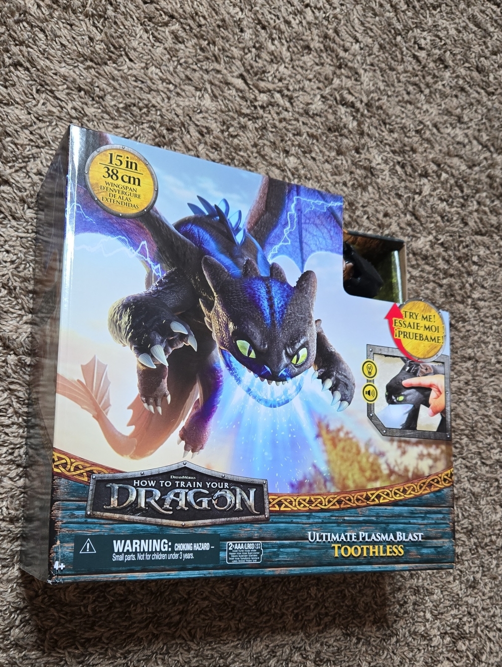 Dreamworks How to Train Your Dragon Ultimate Plasma Blast Toothless 15 in